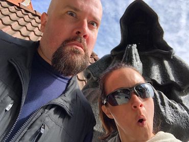 With brother in Estonia