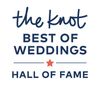 The Best of Wedding Hall of Fame award from the knot