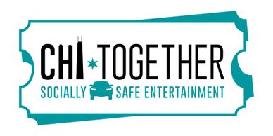The logo for CHI-Together, a socially-distanced drive-in event series hosted by Fueled Events.