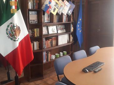 Salón de clase en la escuela de idiomas Fundación Amigos de Italia.