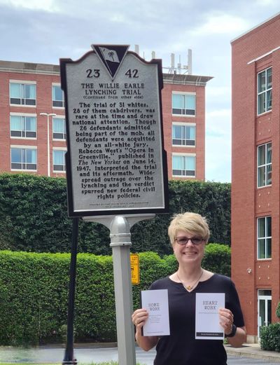 Melissa with Home Work and Heart Work by Willie Earle historical marker