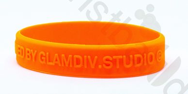 Silicone wristbands 2D Embossed