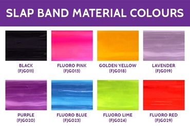 Reflective slap wristband colors
