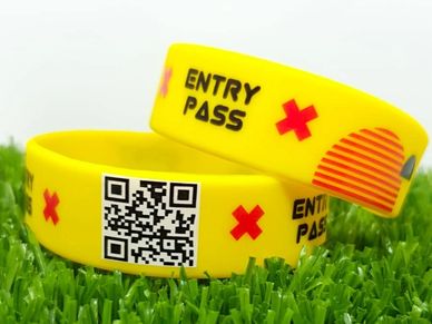 QR code silicone wristbands