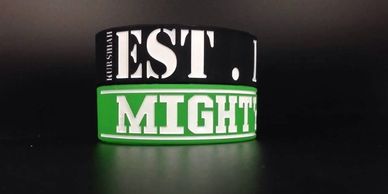 Custom 25mm silicone wristbands