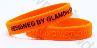 Silicone wristbands Embossed with printing