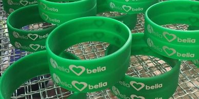 Custom size silicone wristbands