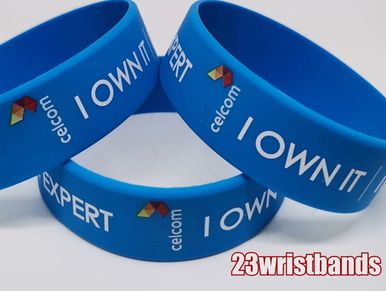 CMYK full color printing silicone wristbands
