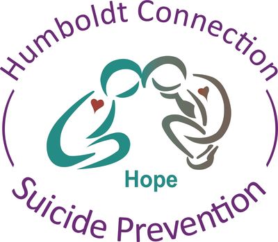 Logo for Humboldt Connection Suicide Prevention featuring two figures and the word Hope.