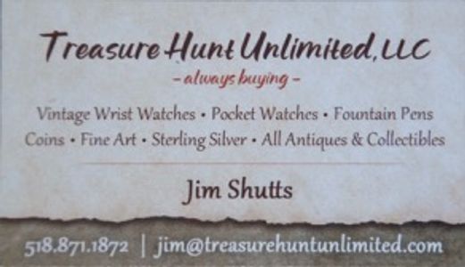 Jim Shutts,
Treasure Hunt Unlimited, www.treasurehuntunlimited.com