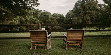 The Farmhouse at Firefly Lane Weddings in TN, the wedding venue's onsite country cottage lodging.