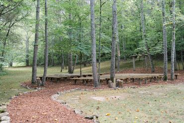 The Enchanted Forest wedding ceremony location at The Barn at Firefly Lane Weddings near Nashville.