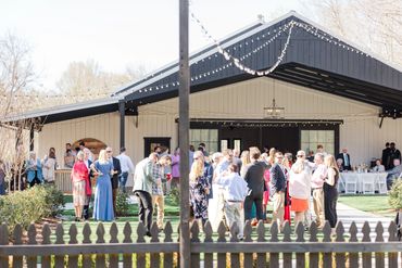Outdoor space at the barn wedding venue at Firefly Lane wedding venue. The garden, the lawn.