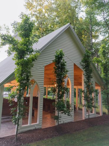 The Chapel at Firefly Lane's nearly 200-year-old antique windows and vintage doors
