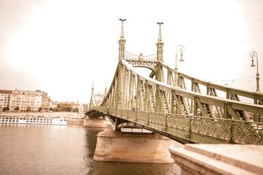 Budapest Brücke Donau Buda Pest Dust Fotografie