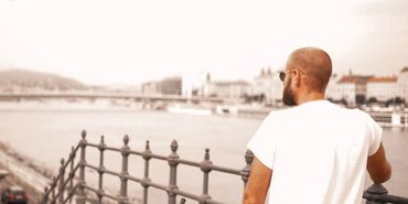 Budapest Donau Streestyle Fotografie Münster City Altstadt Fotograf Model Radfahrer Fahrrad Brücke