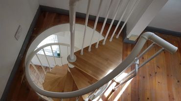 Bespoke timber staircase and balustrade installation in Sutton, Wallington and South London.
