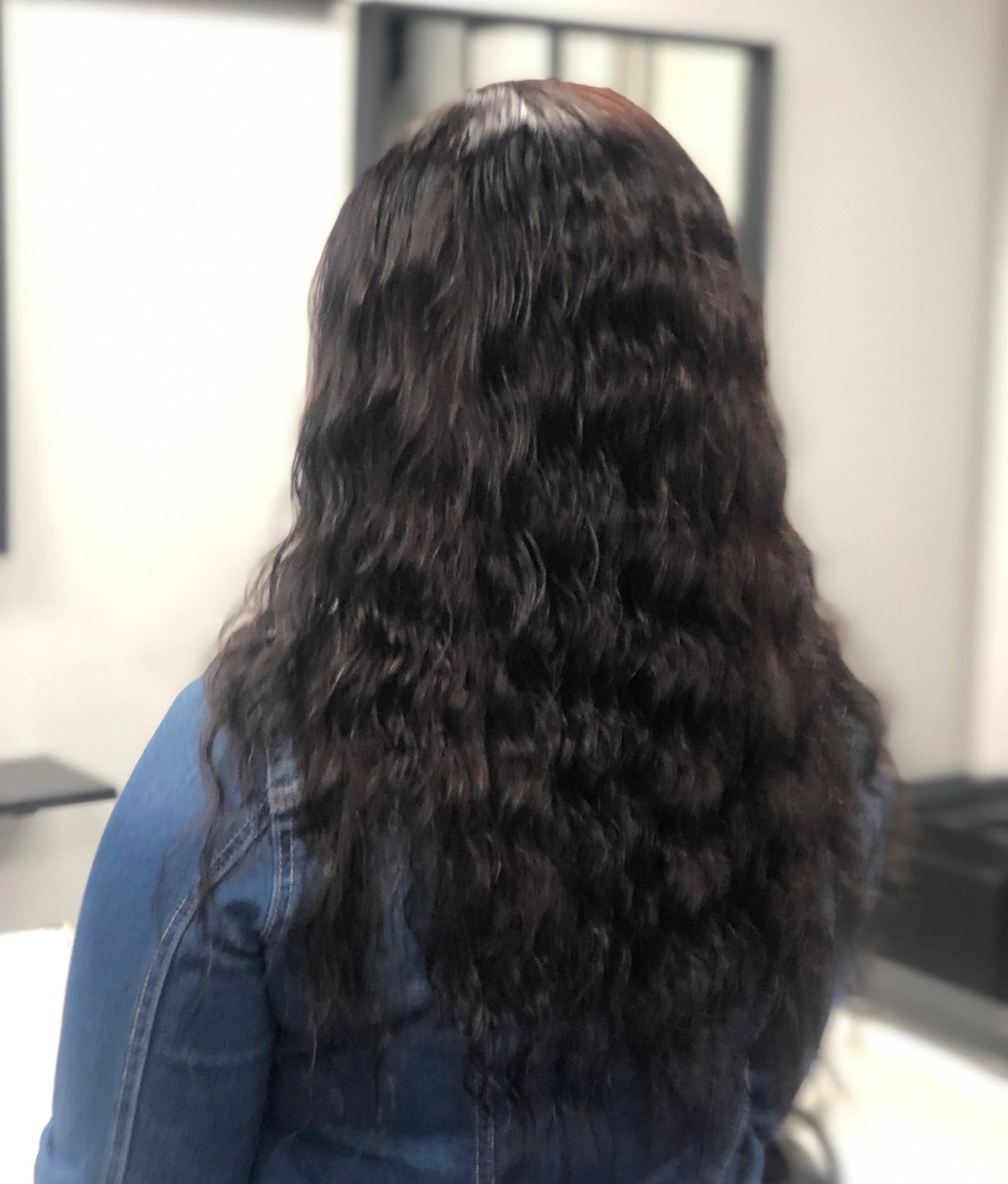 Closure Sewin using our GG28 Hair Collection SPANISH WAVE Bundles 18”/20” + closure  shown 
