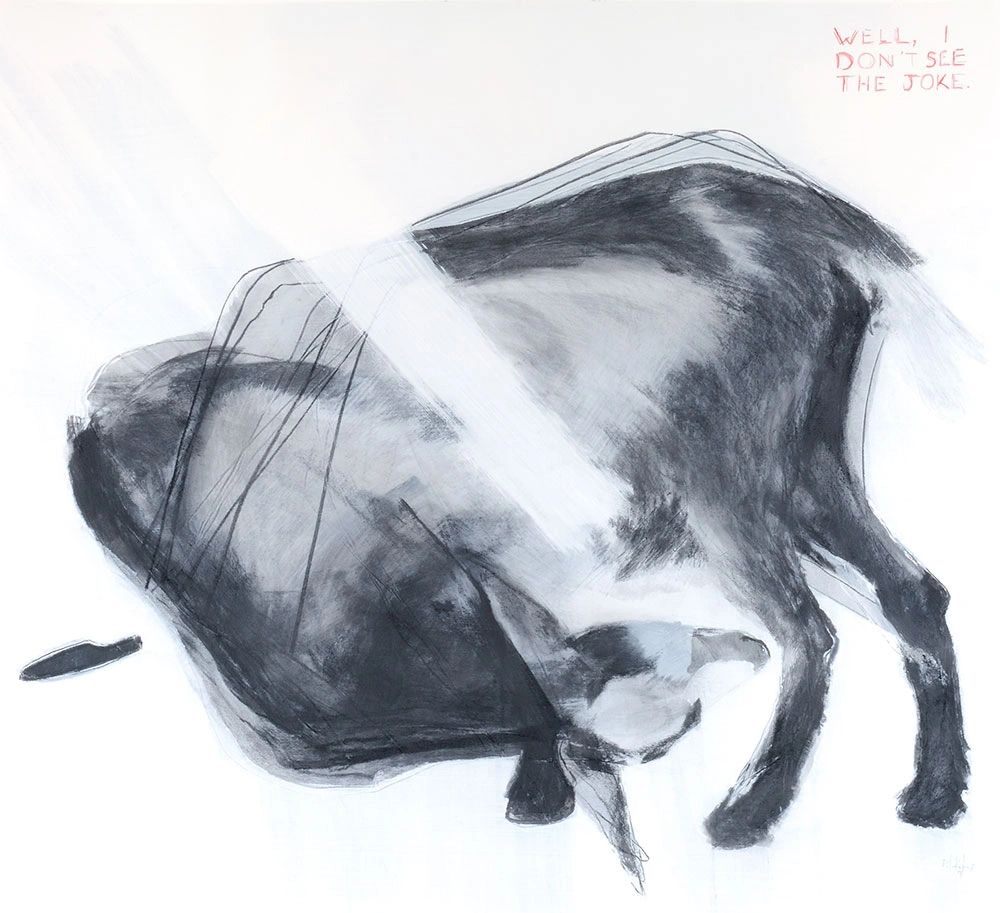 Two goats, rotated
