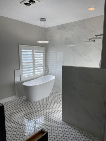 Remodeled entire bathroom