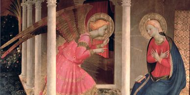 Fra Angelico's depiction of the Annunciation. 