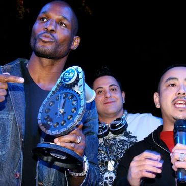 SEMA Event DUB Magazine Car Parts Recognition Gift Clock for former boxing champion, Bernard Hopkins