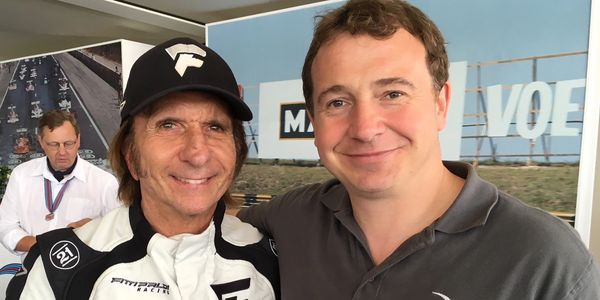 Emerson Fittipaldi and Ed Moore at the Goodwood Festival of Speed
