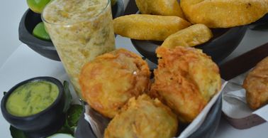 Typical food of Cali, aborrajados, lulada, empanadas