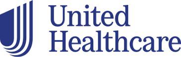 United Healthcare logo with blue text and emblem.
