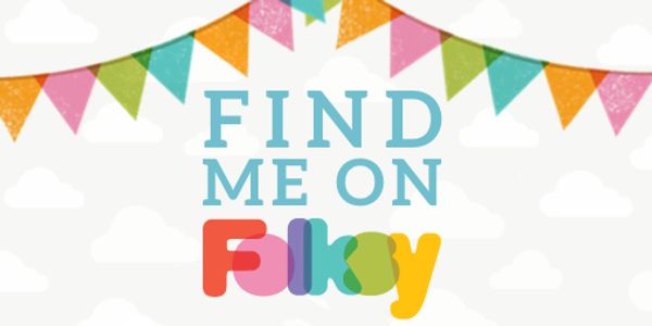 Find me on Folksy with colourful bunting