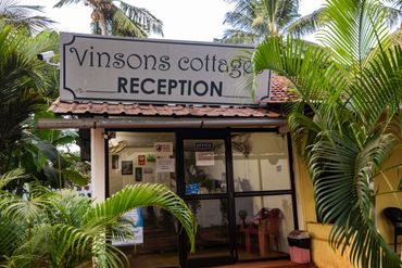 Vinsons Cottages Reception Area in the premises of the property with ac and. non ac rooms and rustic