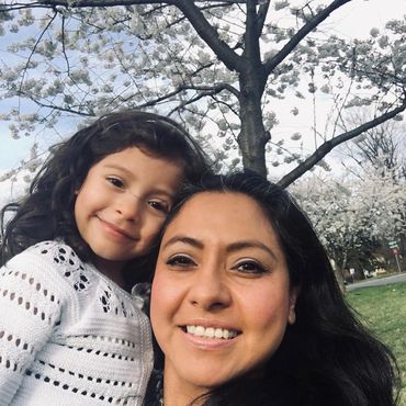 Zuheil Alvarez Cortes in Salem, Va. March 2020 with daugther Zoleil Alondra