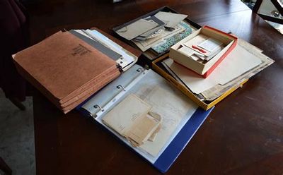 Assortment of ways to store documents as a family archivist.