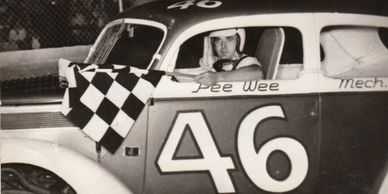 #46 Pee Wee Pobletts race car driver