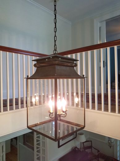 Hallway bronze lantern