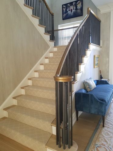 Main staircase carpet