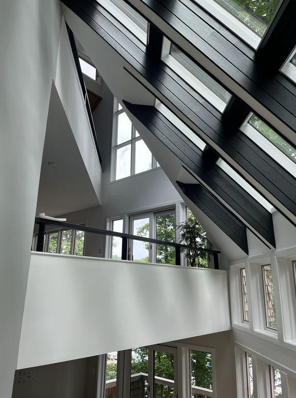 Black windows and angles gave the design inspiration