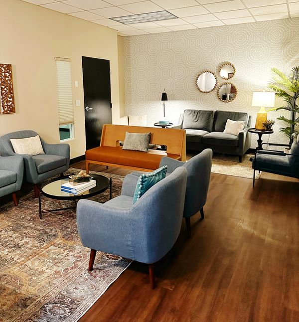 Waiting room of Heartsong Counseling in Spokane Washington
