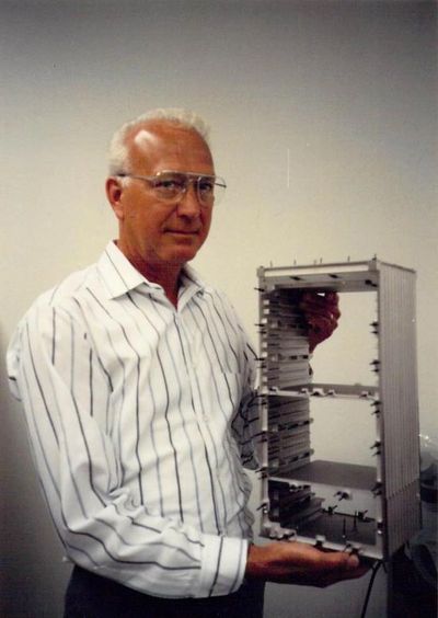 Founder James Thomas showcasing our plugging and nickel plating capabilities.