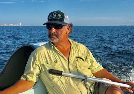 Captain Ruben sailing South Padre Island