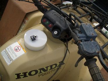 An ATV's Oil Cap Lock