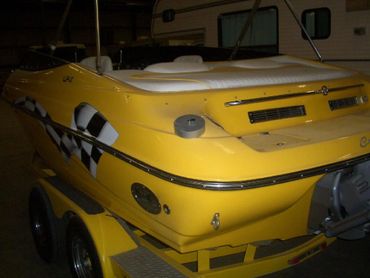 A boat's oil cap with lock