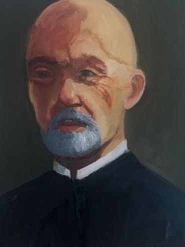 This is a main character from my last work "Elena". This is a catholic priest who, like many, gives