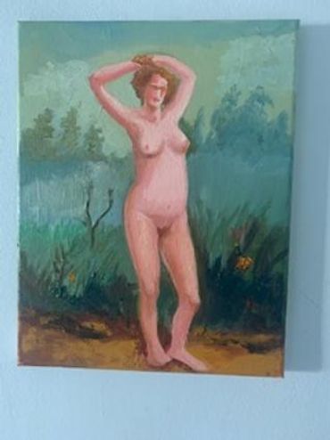 I didn't know where to go. I wanted to make an abstract of an old classical painting but I noticed t