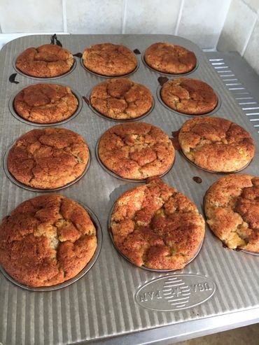homemade banana muffins