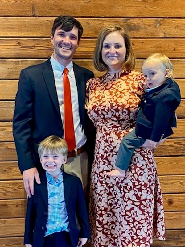 My husband and two boys.
