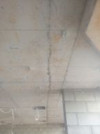 Moisture ingress through concrete slab after rain event.