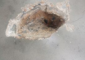 Spall repair in warehouse floor