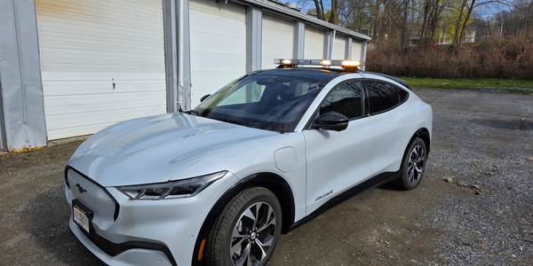 Example of a car that comm lynx worked on installing lights and sirens