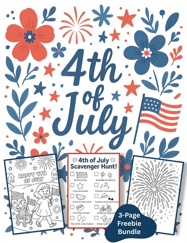 4th of july freebie activity pack